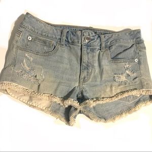 American Eagle Distressed Jean Shorts 6